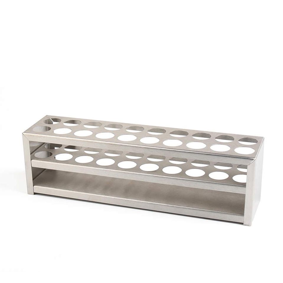 جا لوله استیل آزمایشگاهی 20 خانه جا لوله استیل آزمایشگاهی 20 خانه