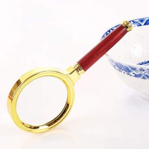 ذره بین دور طلایی 90 میلیمتر