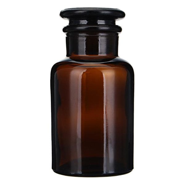 شیشه مایعی درب دار قهوه ای(برو سیلیکات 3.3)